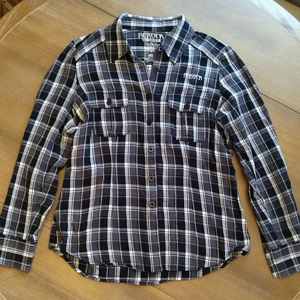 Soft cotton plaid shirt